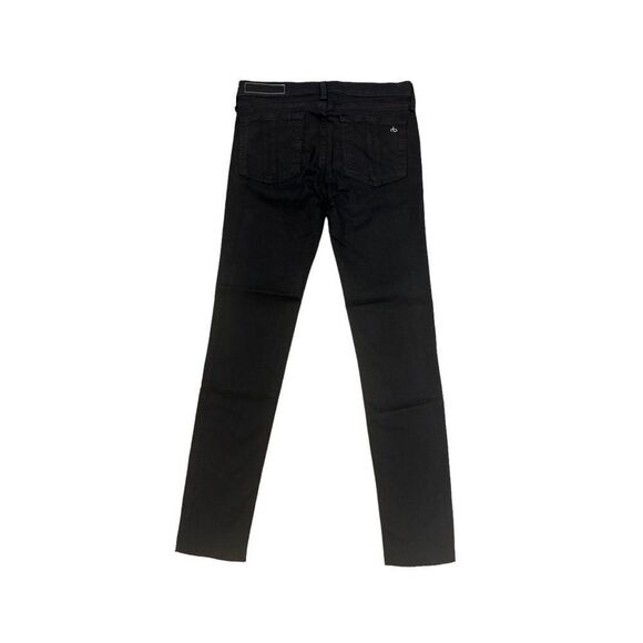 Rag & Bone Black Ankle Skinny Jeans Sz 28 Raw Hem EUC - Picture 7 of 10